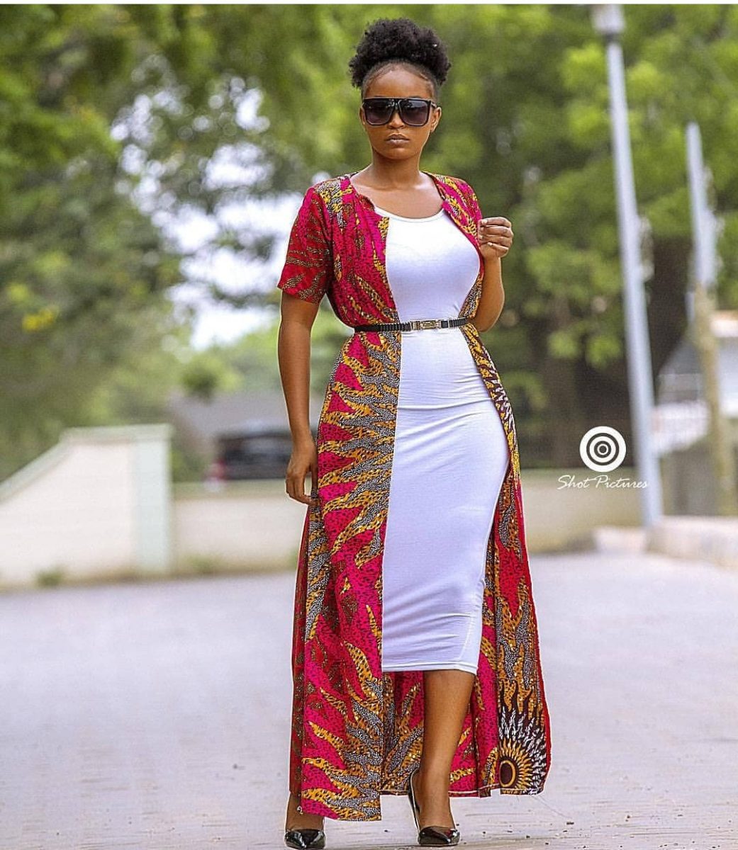 Ankara Dresses For Ladies (Kimono Ankara Jackets) -50 Charming Styles