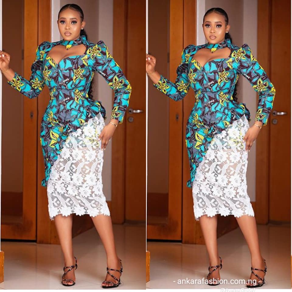 latest ankara lace gown styles