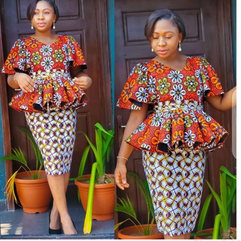50 Latest Ankara Skirt and Blouse Fashion Styles for Ladies