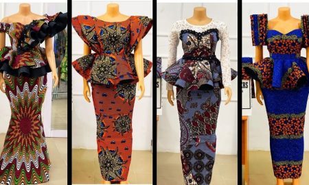 Ankara Aso-ebi Skirt And Blouse Styles