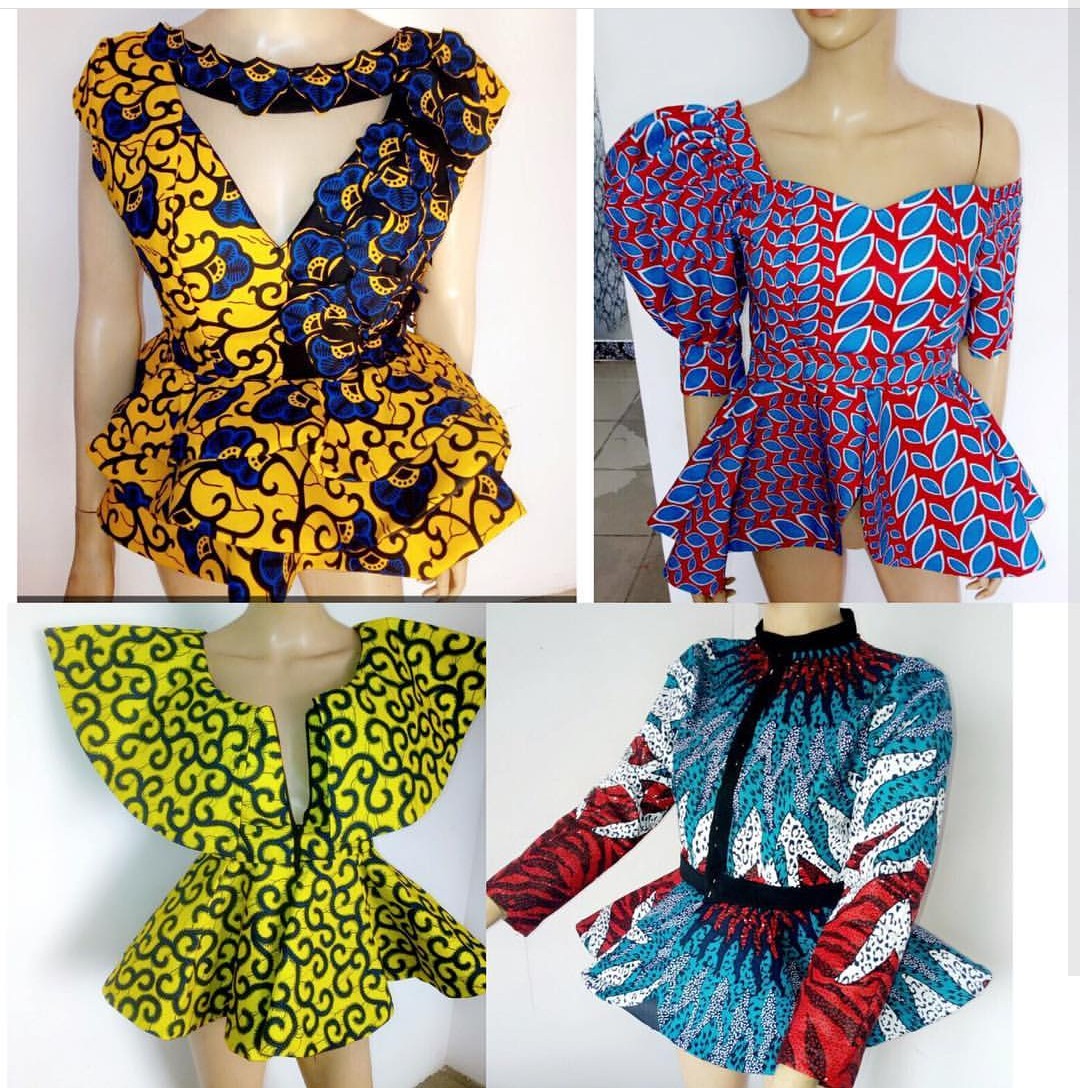 latest ankara wrapper and blouse