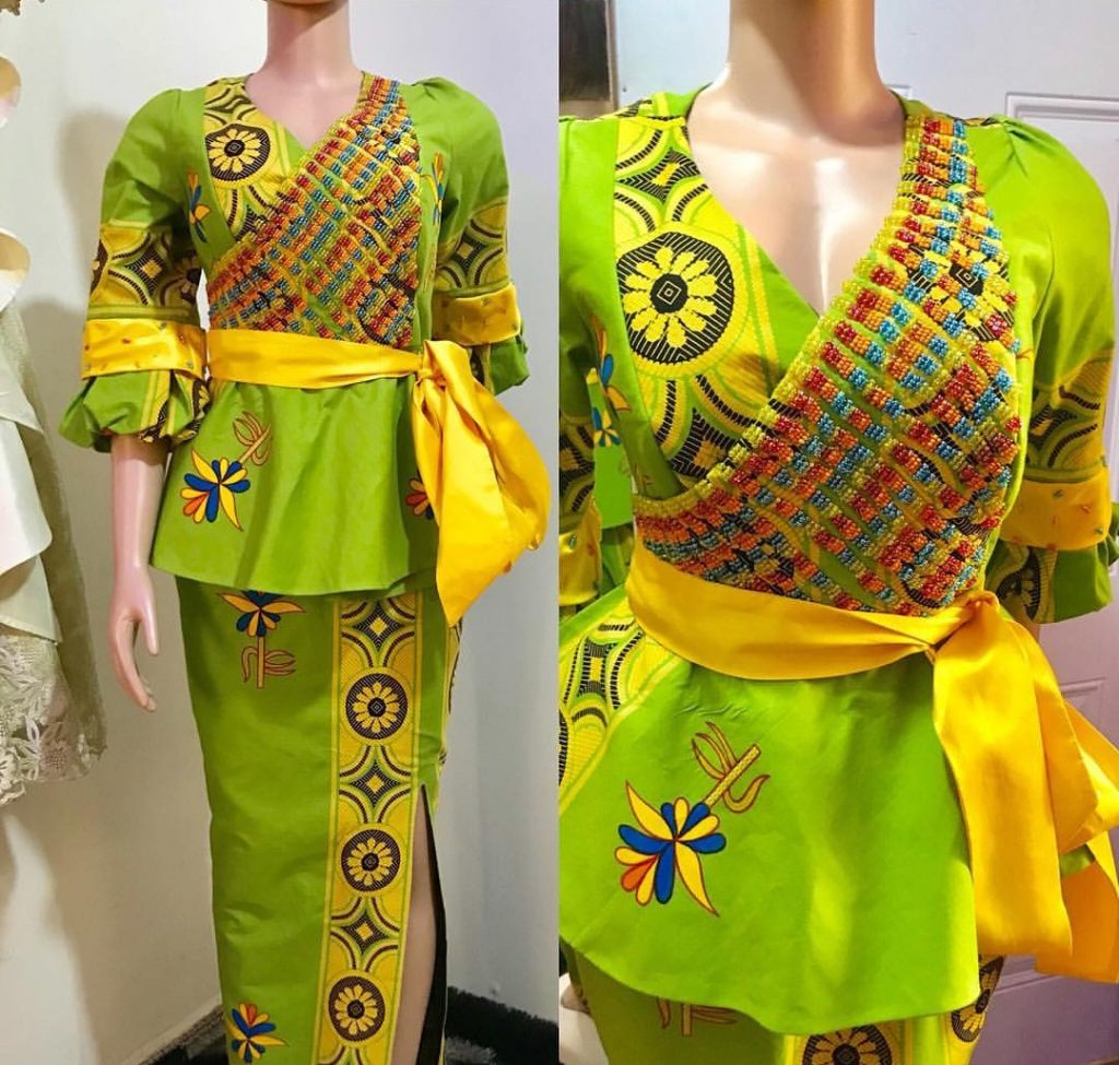 Ankara Aso-ebi Skirt And Blouse Styles 4 Sophisticated Ladies-200 Design