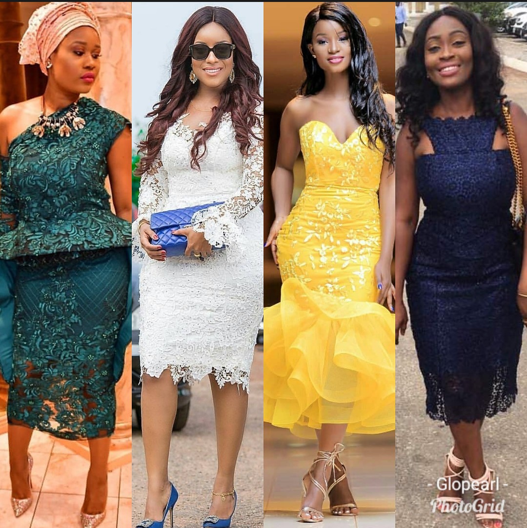Current Short Lace Gown Styles