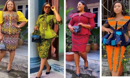 Short Ankara Skirt & Blouse
