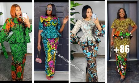 Attractive Ankara Skirt & Blouse