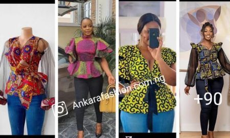 Top Ankara Peplum Blouse Styles