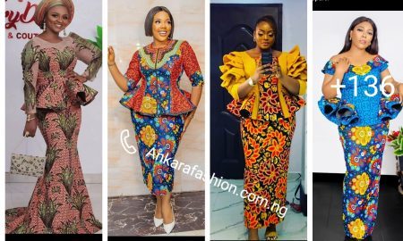 Trendy Ankara Skirt & Blouse