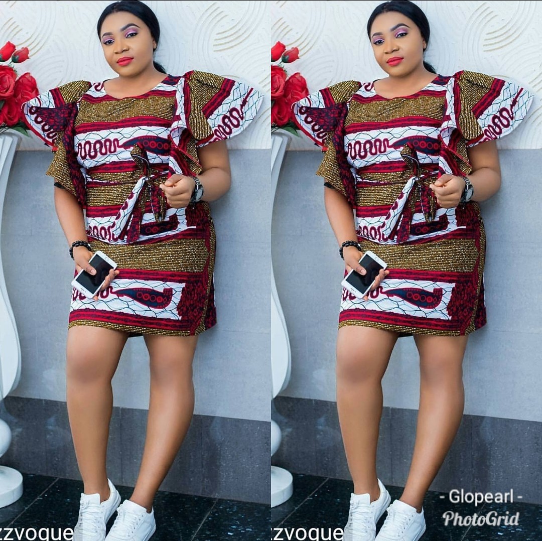 Fitted Ankara Short Gown Styles 2018 October  Fashion  Nigeria