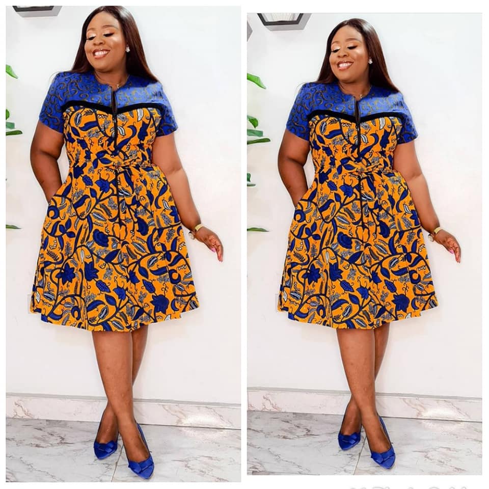 30 Ankara short flare gowns to add a splash of colour to your closet   Legitng