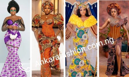 Ankara gown styles for slim ladies