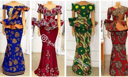 Stylish Ankara Skirt & Blouse