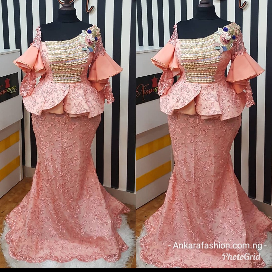 latest lace skirt and blouse 2019