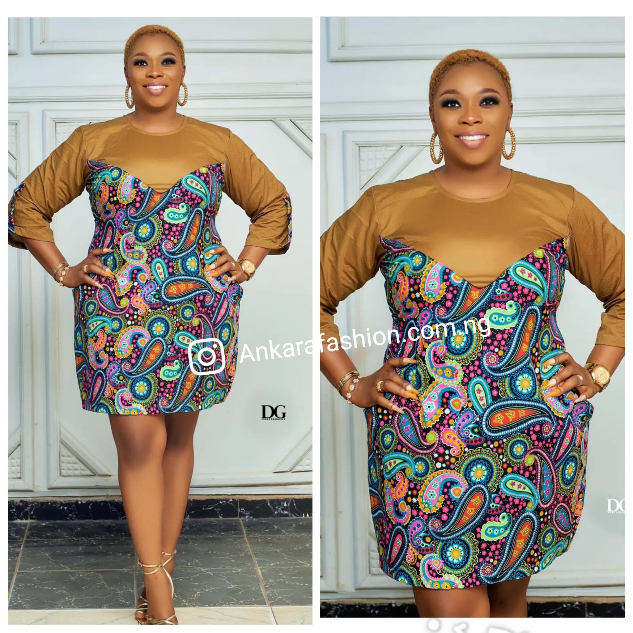 Ankara Fitted And Free Gown style For Fashionable Mothers