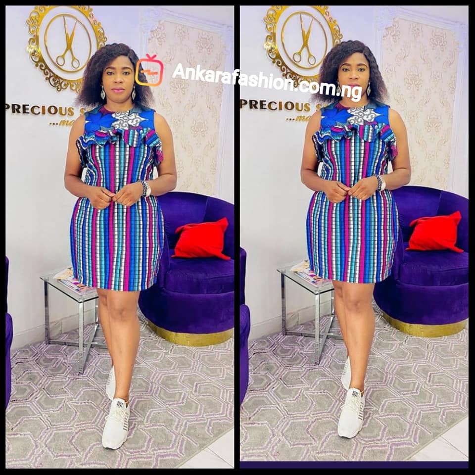 Simple short Ankara dress styles to try out - Vanguard Allure