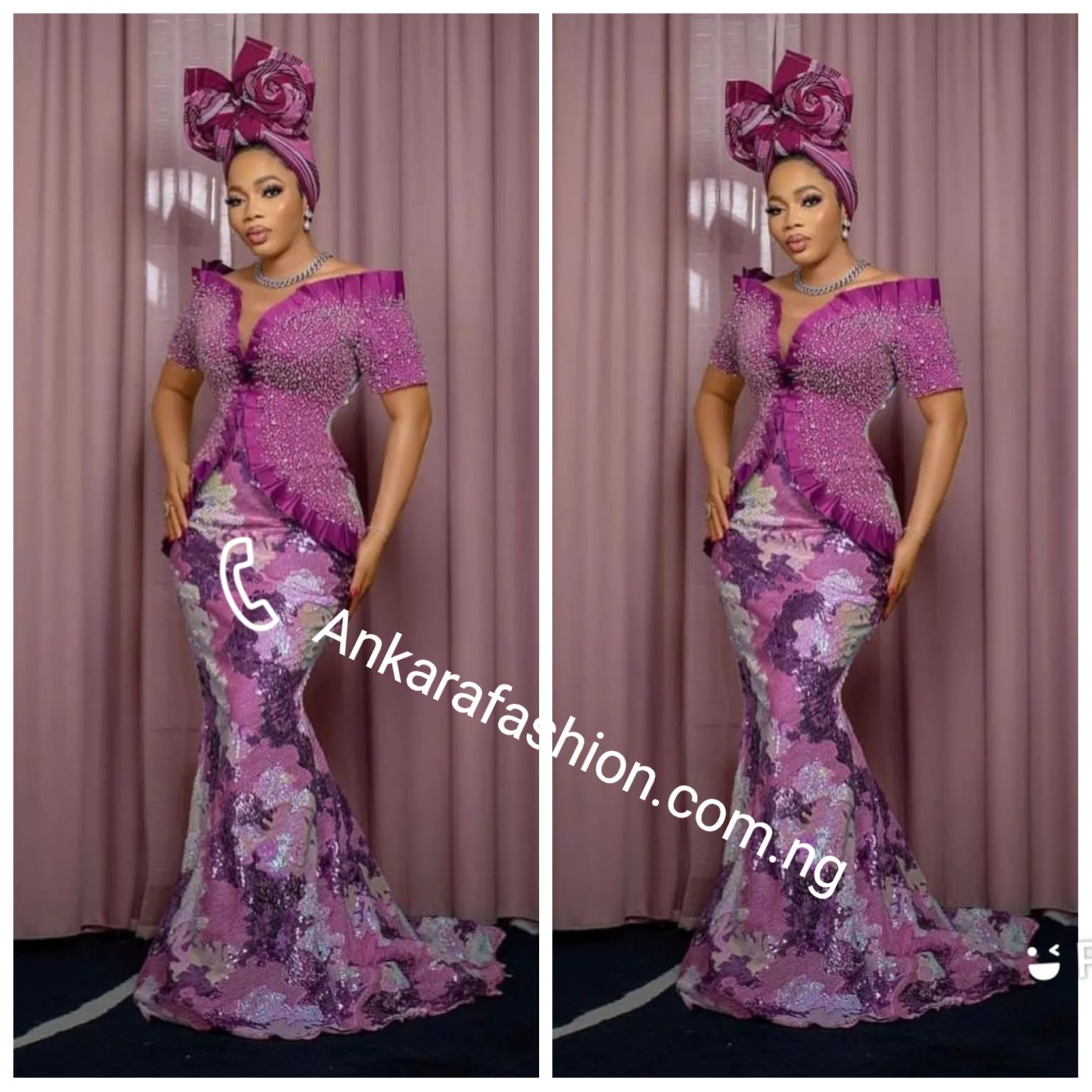 Trendy Damask Dresses for Wedding and OwambeSee 70 Design