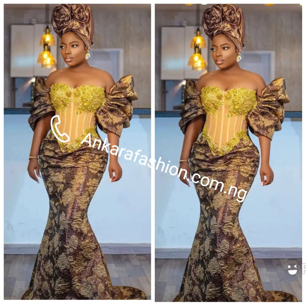 Trendy Damask Dresses for Wedding and OwambeSee 70 Design